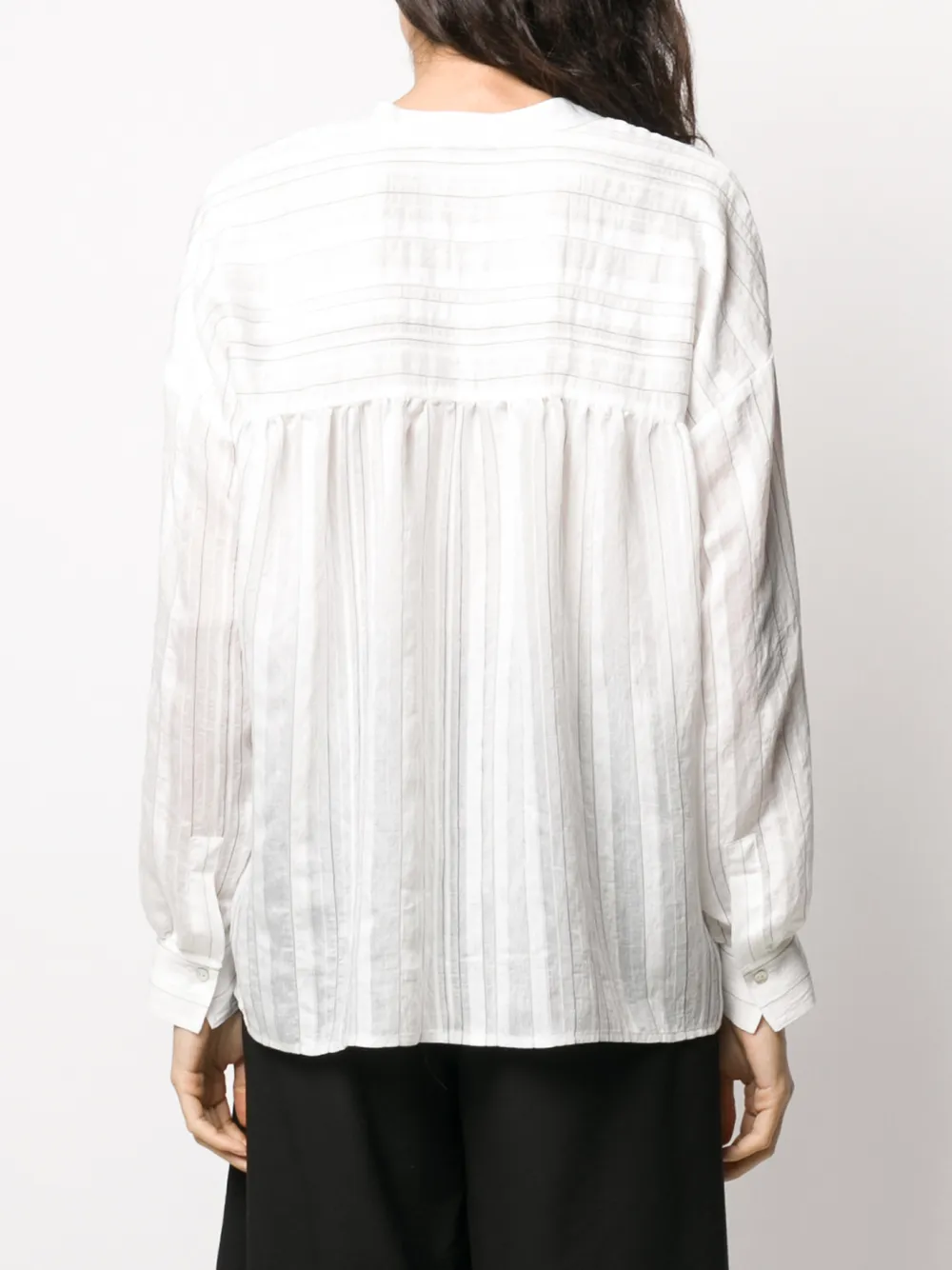 фото Vince striped-print v-neck blouse