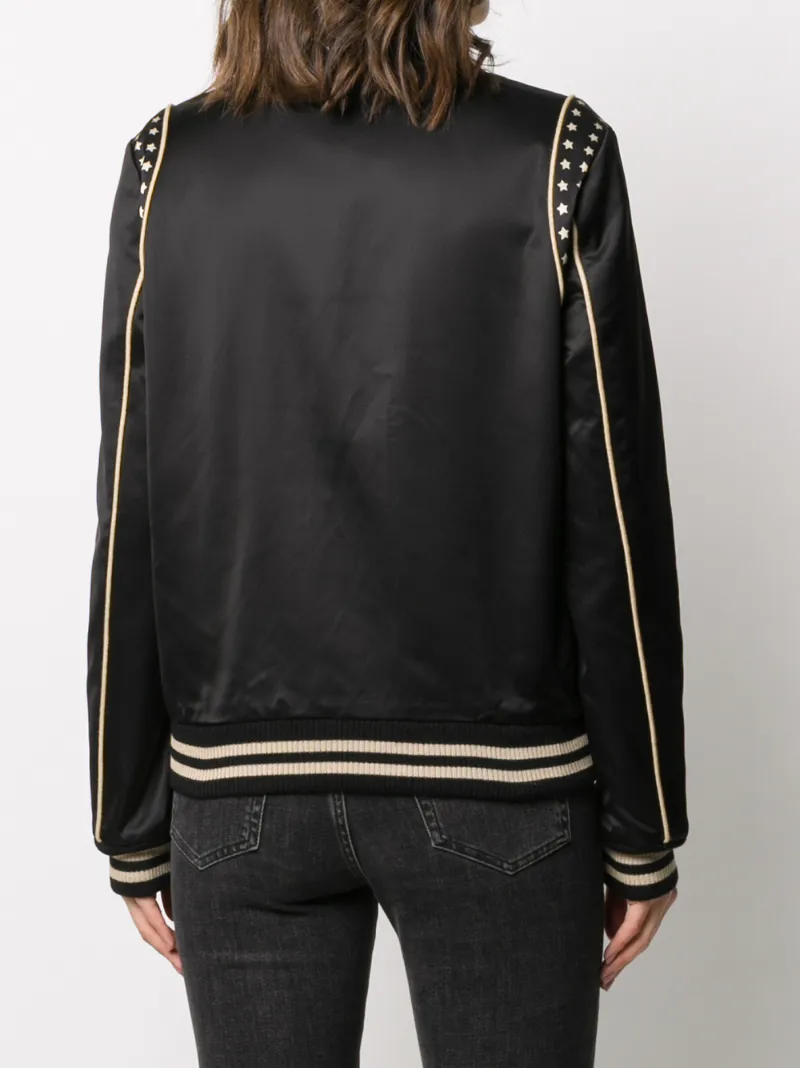 SAINT LAURENT STAR-PRINT BOMBER JACKET