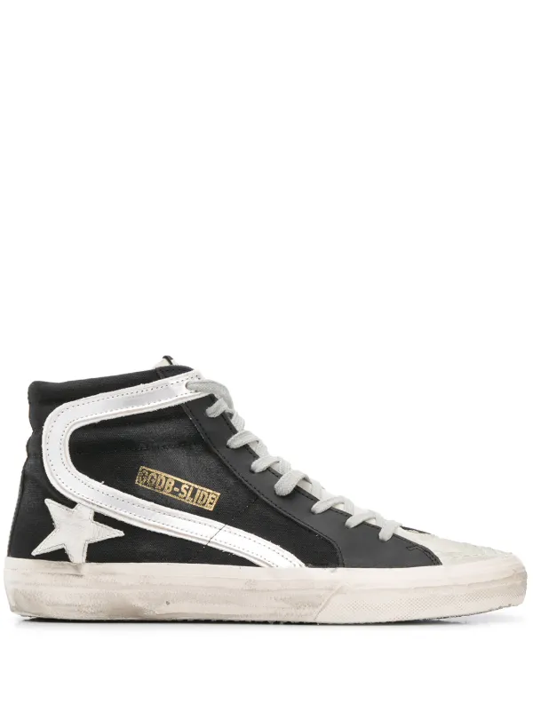 black high top golden goose