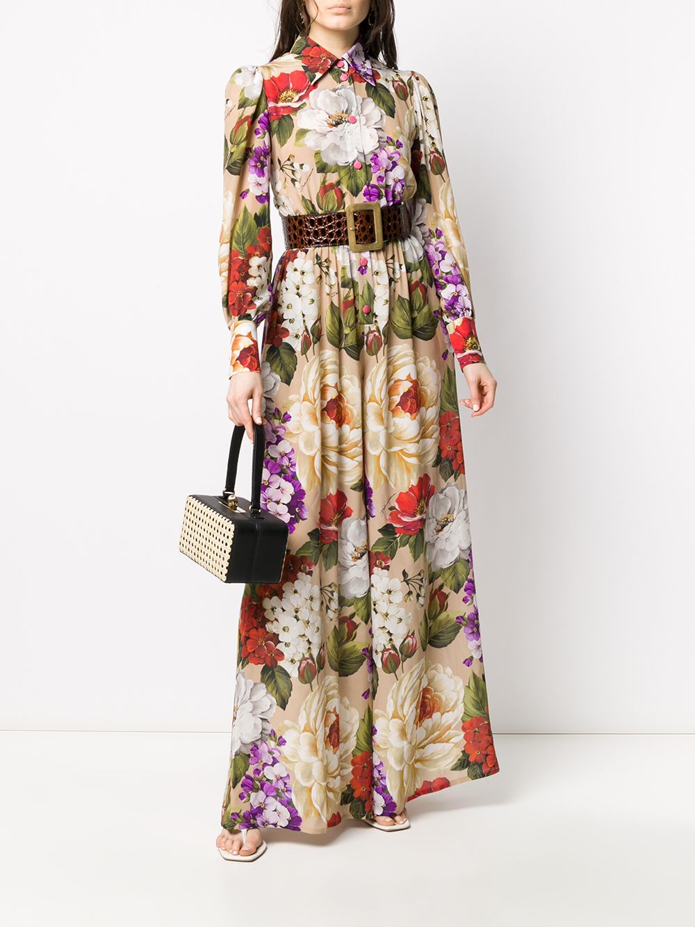 Image 2 of Dolce & Gabbana floral print shirt dress