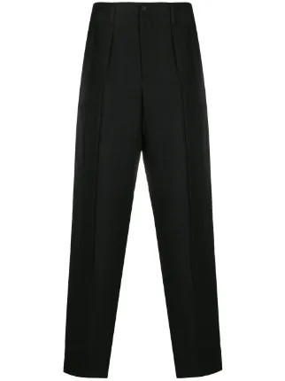 Yohji Yamamoto Pleated straight-leg 
