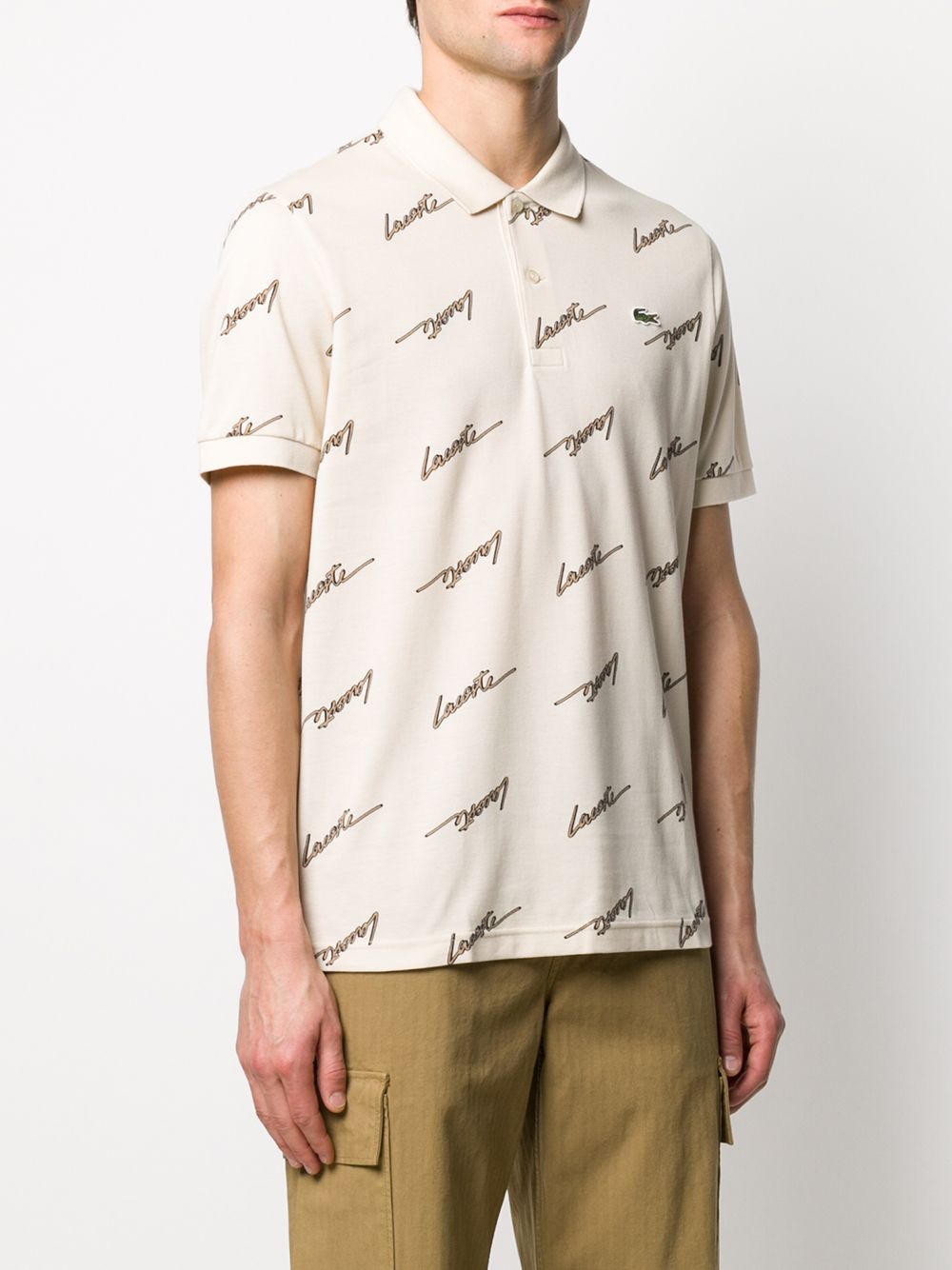 фото Lacoste live logo-print piqué polo shirt