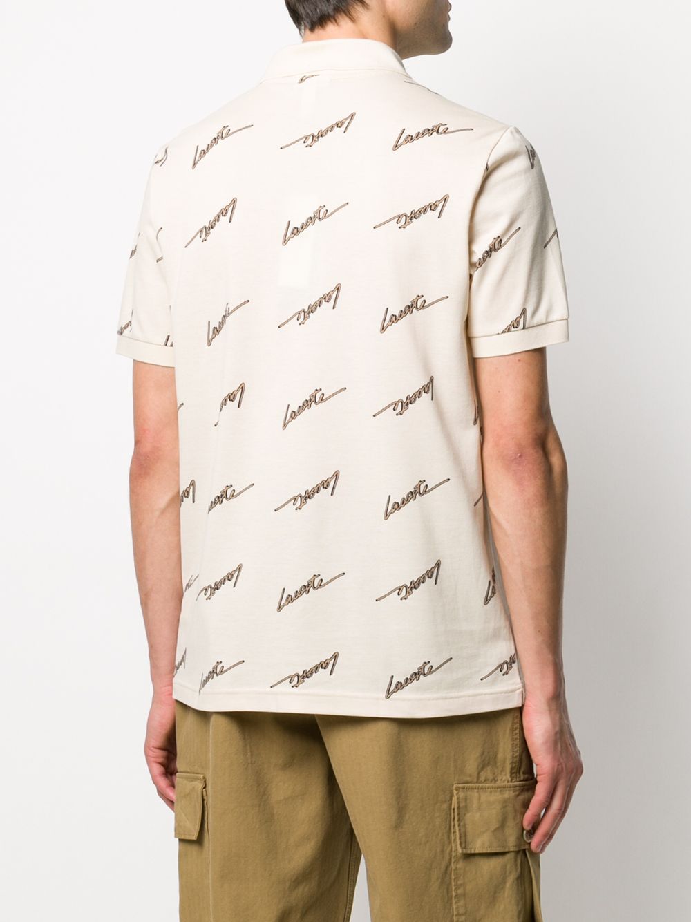 фото Lacoste live logo-print piqué polo shirt