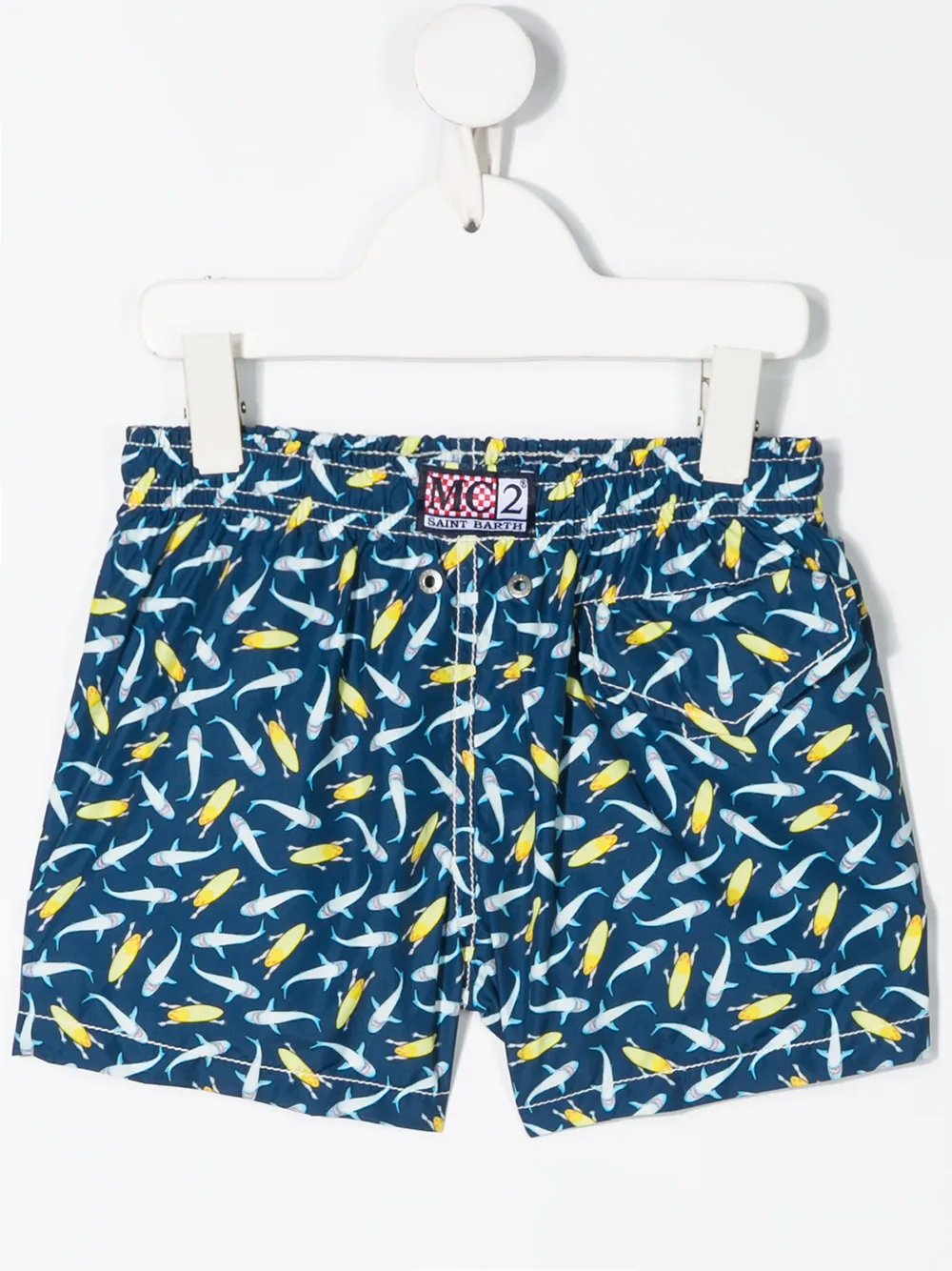 MC2 Saint Barth Kids Zwembroek met trekkoord Blauw