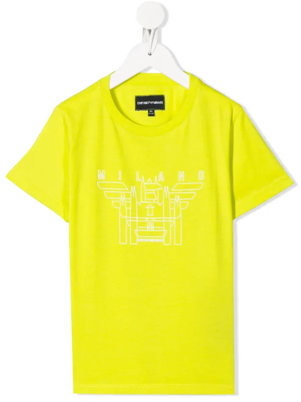 armani yellow t shirt