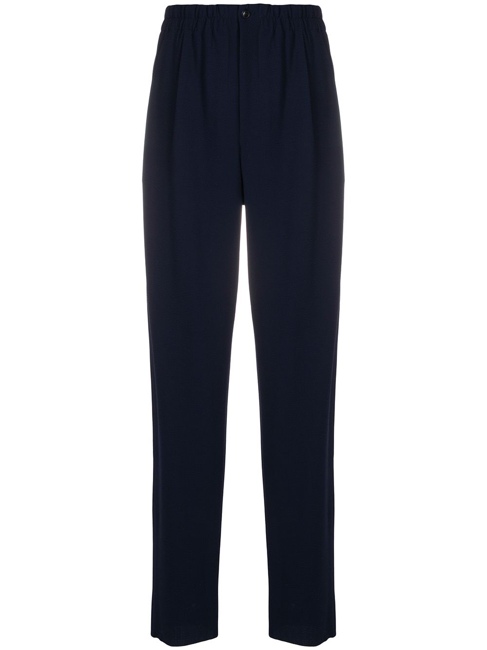 Giorgio Armani Loose Fit Trousers In Blue