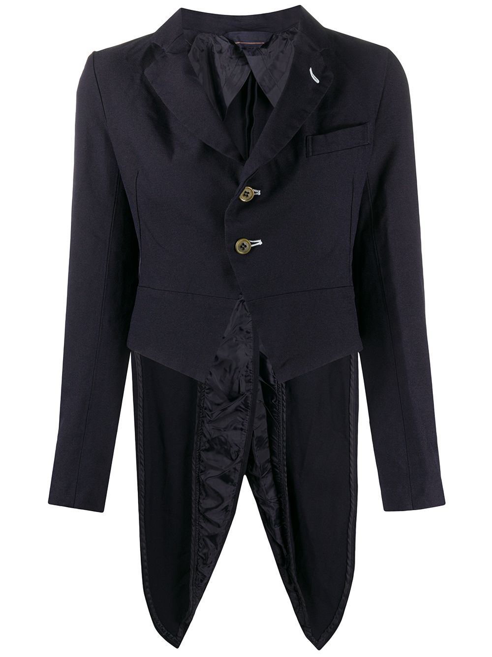 

Comme Des Garçons Girl blazer corto con dobladillo de cola - Azul