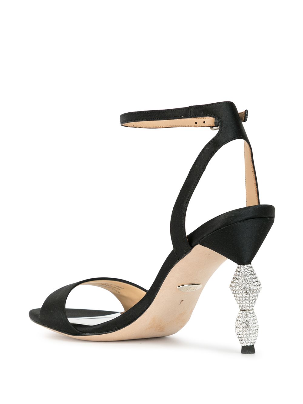 Badgley Mischka Eva Marie Satin Sandals - Farfetch