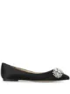 Image 1 of Badgley Mischka Octavia satin ballerina flats