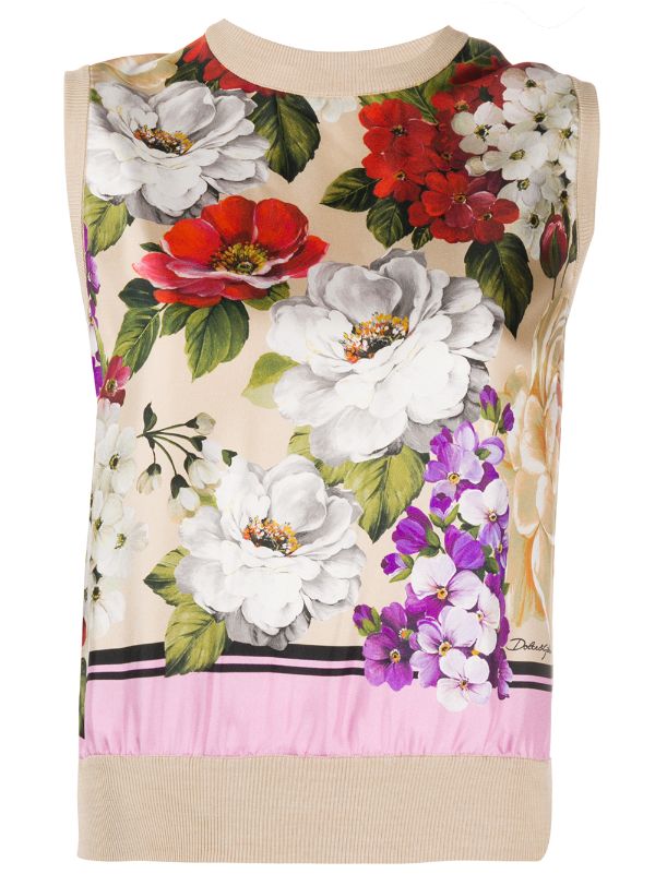 dolce and gabbana flower shirt