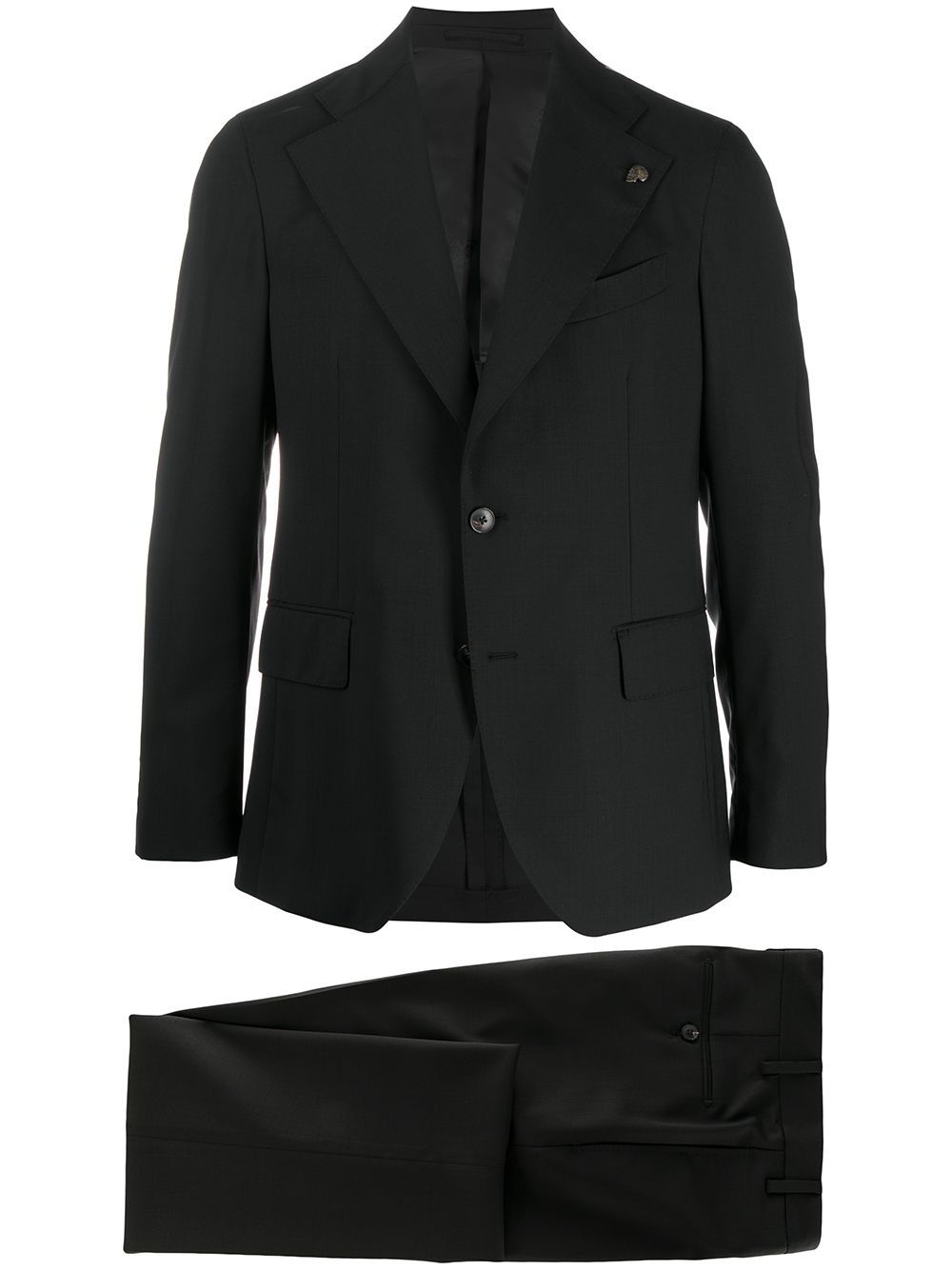 Gabriele Pasini Oversized Lapel Single-breasted Suit Jacket In Black
