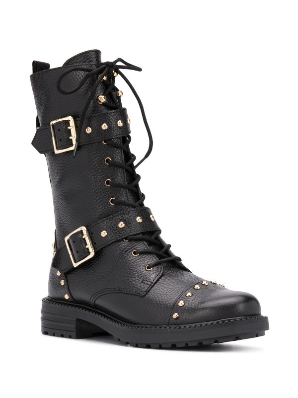 kurt geiger biker boots with pearls