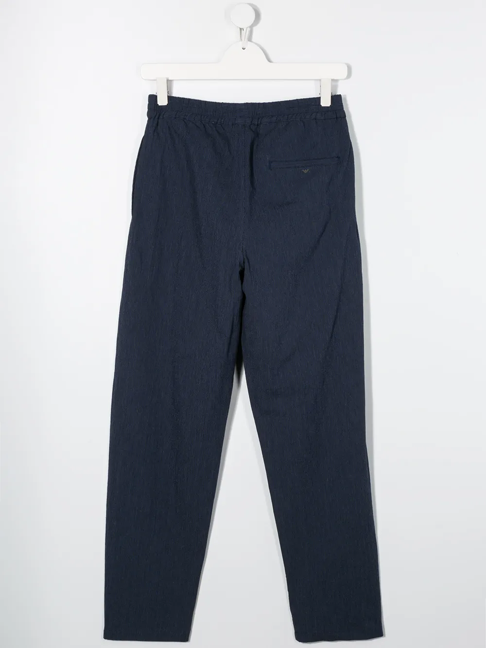 Emporio Armani Kids Ruimvallende broek - Blauw