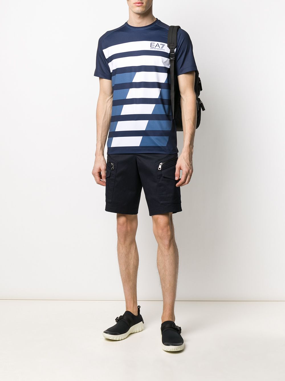 фото Ea7 emporio armani logo print tennis t-shirt