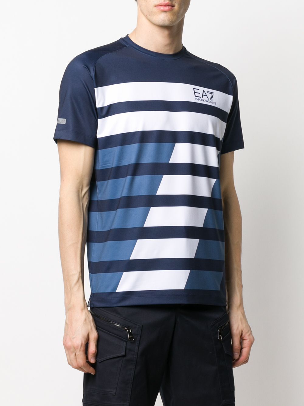 фото Ea7 emporio armani logo print tennis t-shirt