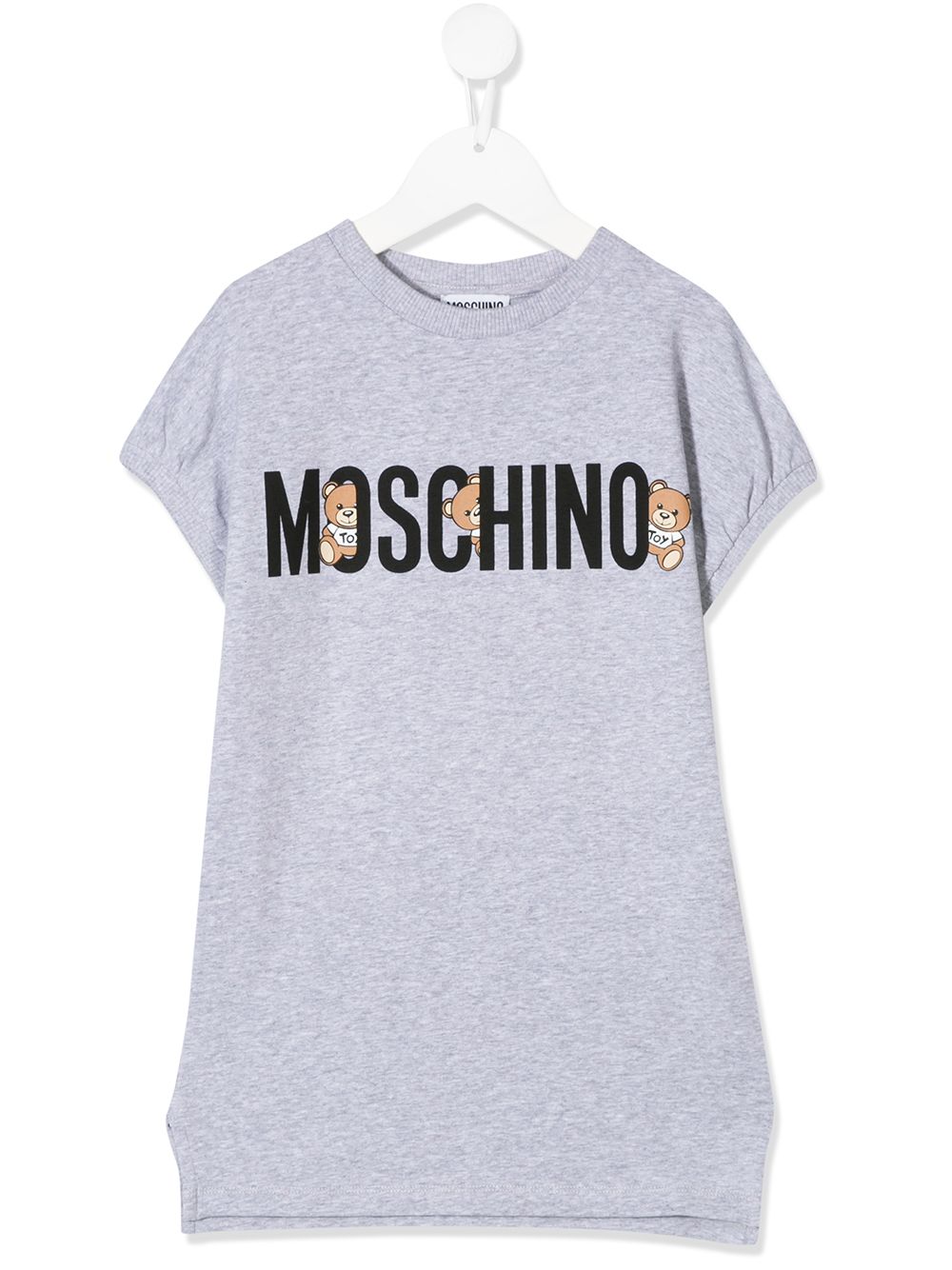 фото Moschino kids платье-футболка с логотипом