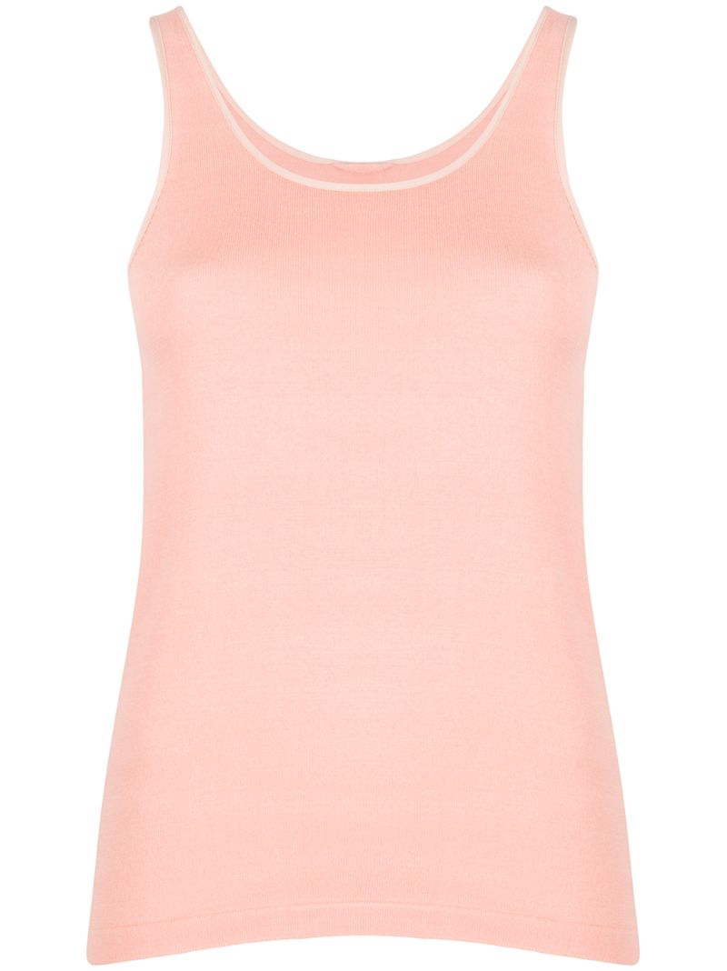 Max & Moi Knitted-style Tank Top In Pink