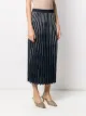 Roberto Collina straight fit pleated skirt