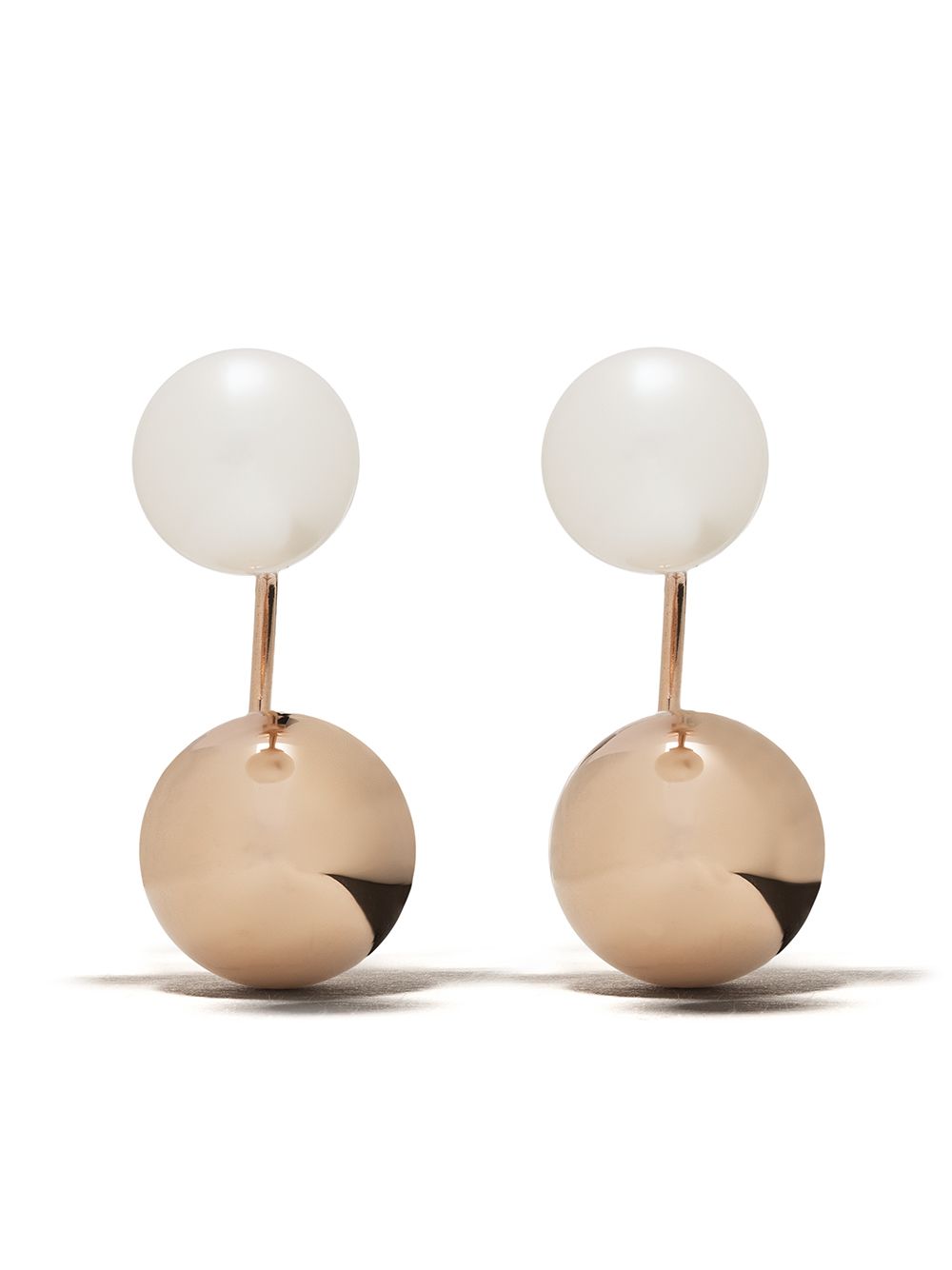 фото Yoko london 18kt rose gold classic freshwater pearl earrings