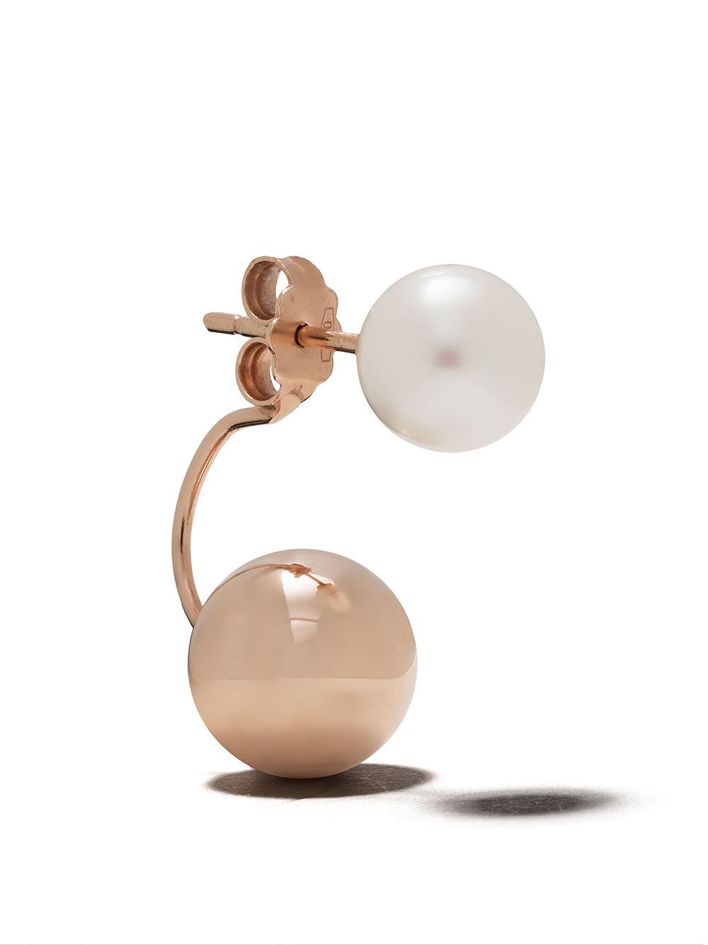 фото Yoko london 18kt rose gold classic freshwater pearl earrings