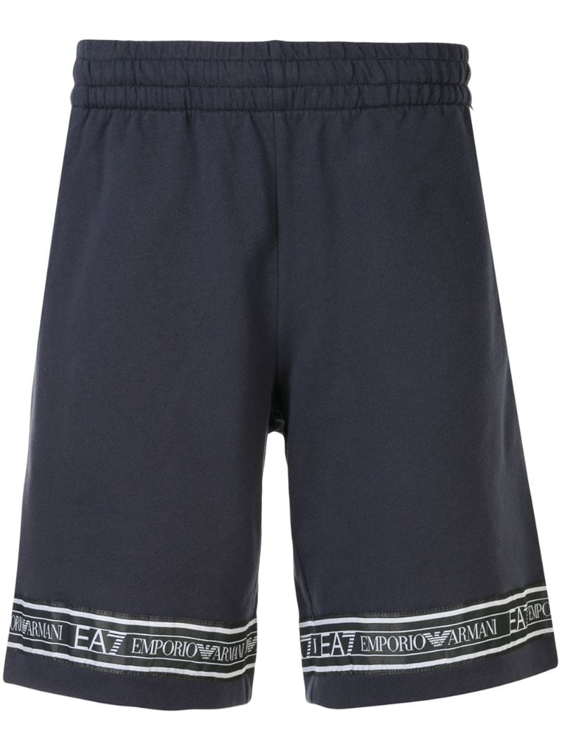 Ea7 Tapes  Track Shorts In Blue