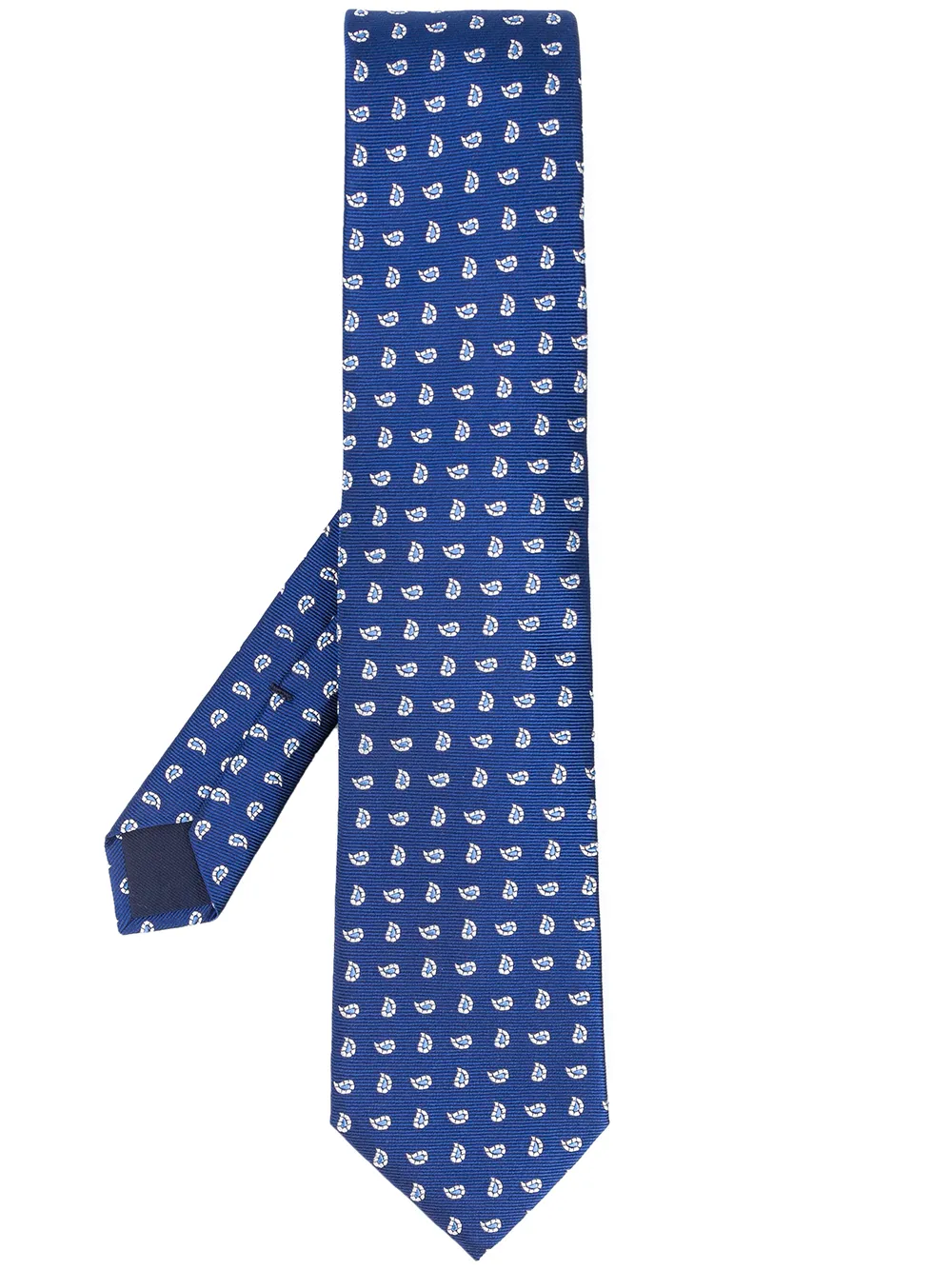 

Corneliani paisley-print silk tie - Blue