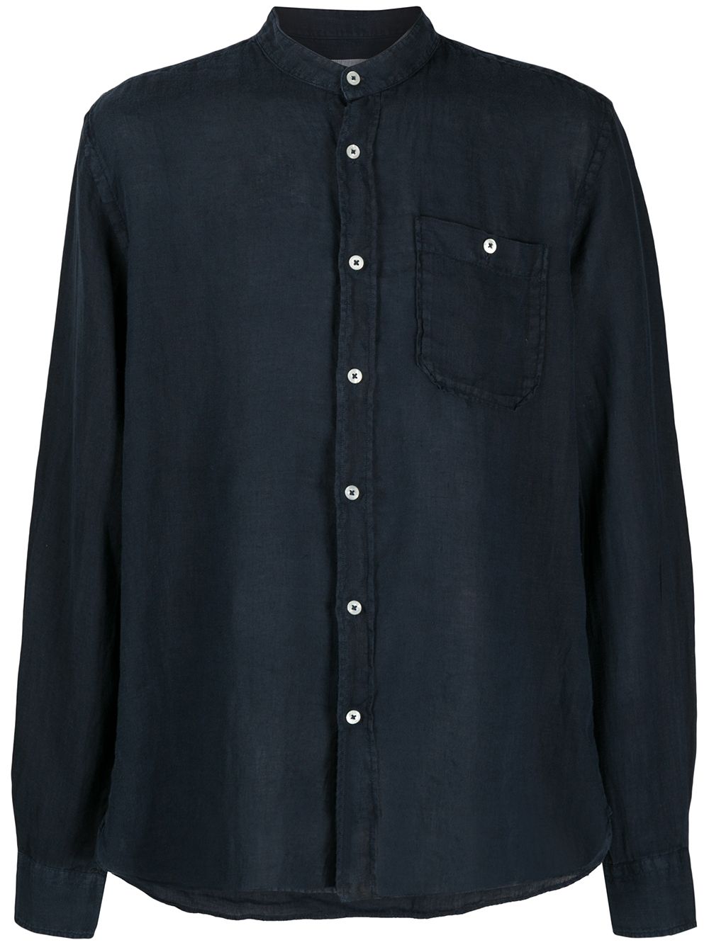 Woolrich Flared Long-sleeve Shirt In Blue