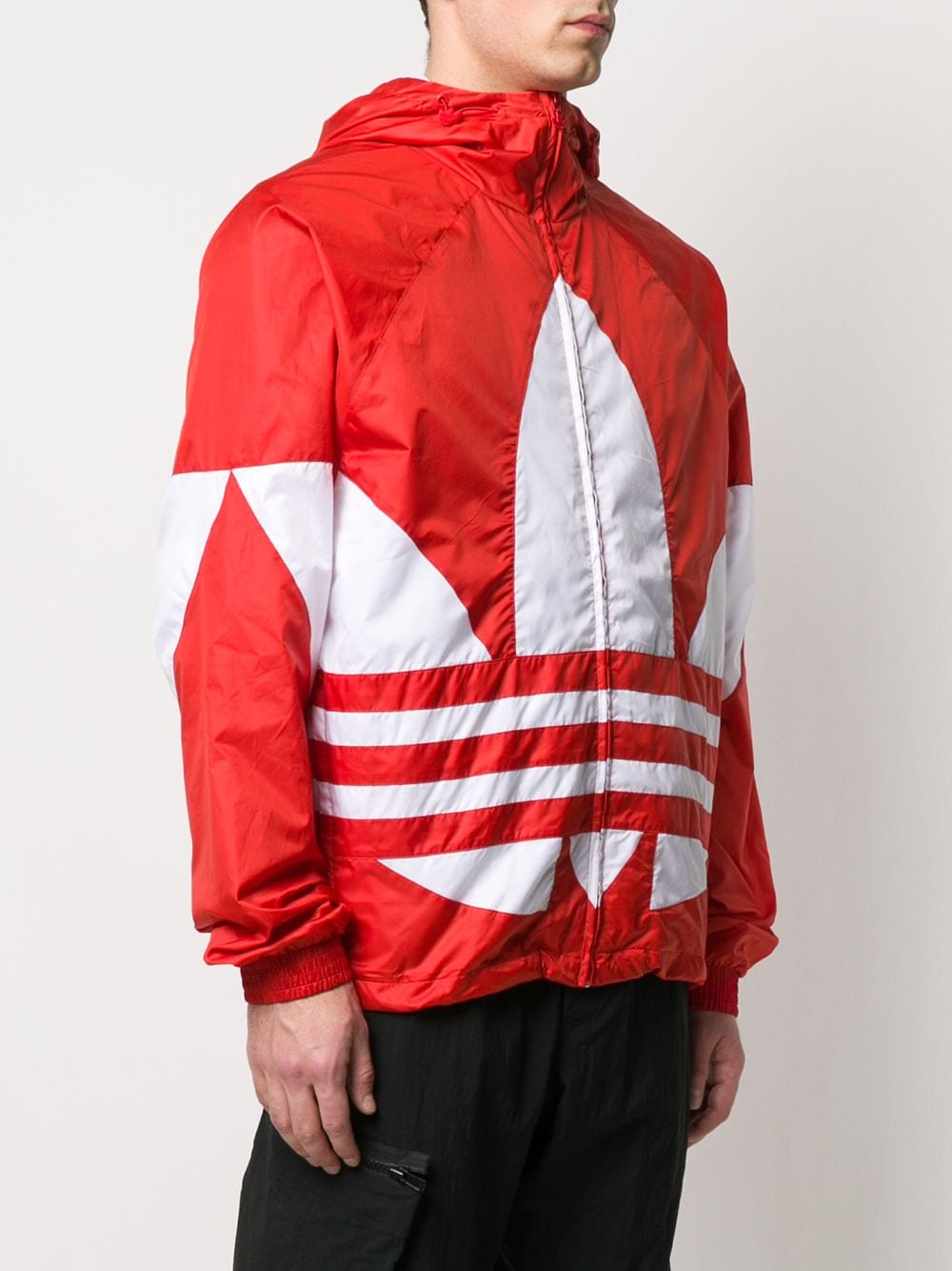 фото Adidas two-tone logo-print windbreaker