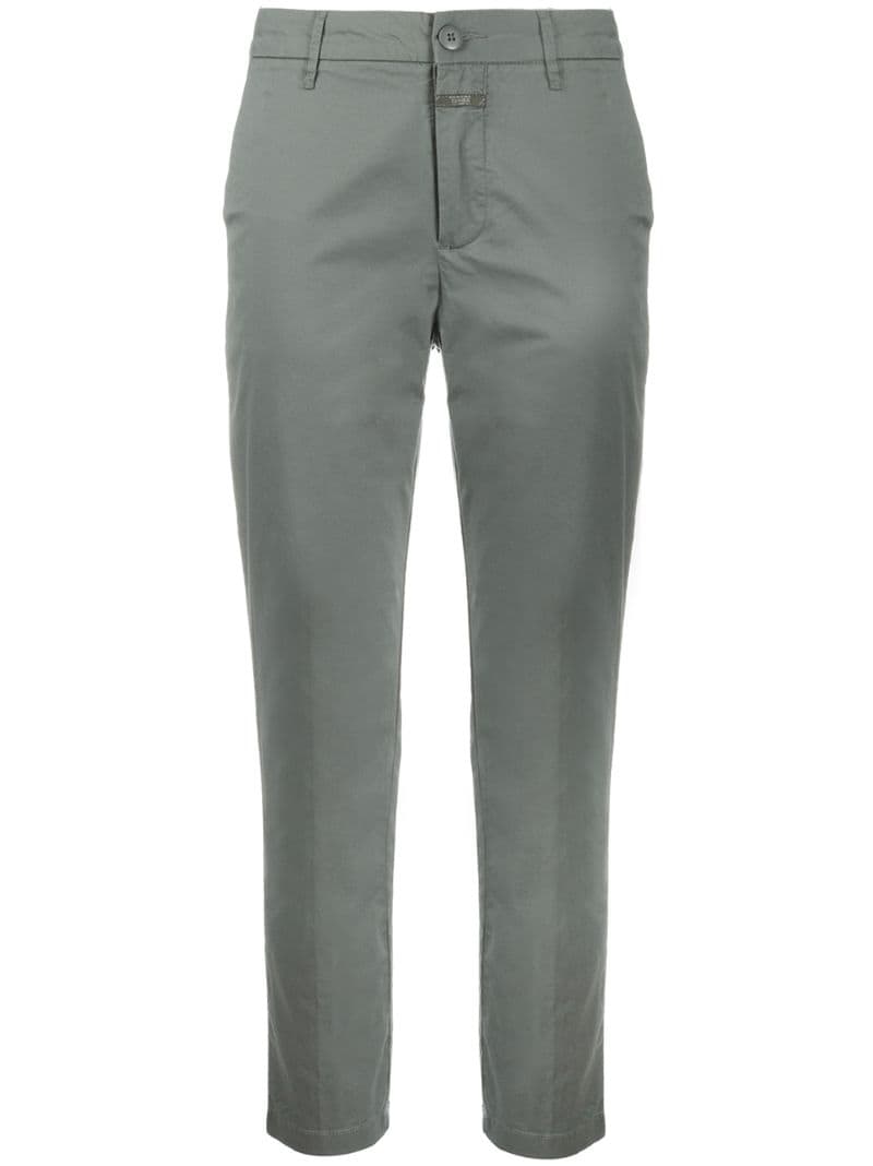 Closed Straight Leg Trousers In Grey