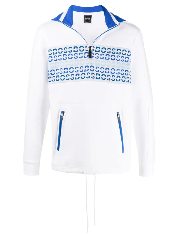 boss sweatshirt white