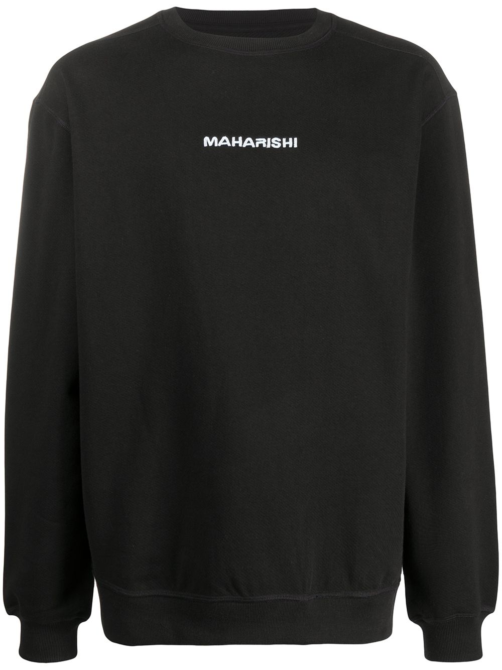 Shop Maharishi Logo Sweatshirt In Black