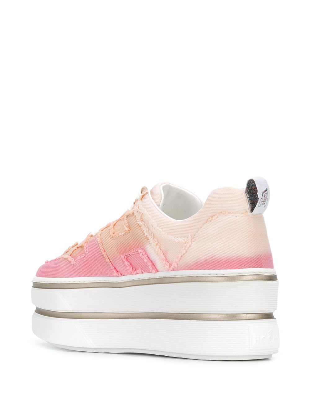 фото Hogan platform ombré raw edge sneakers