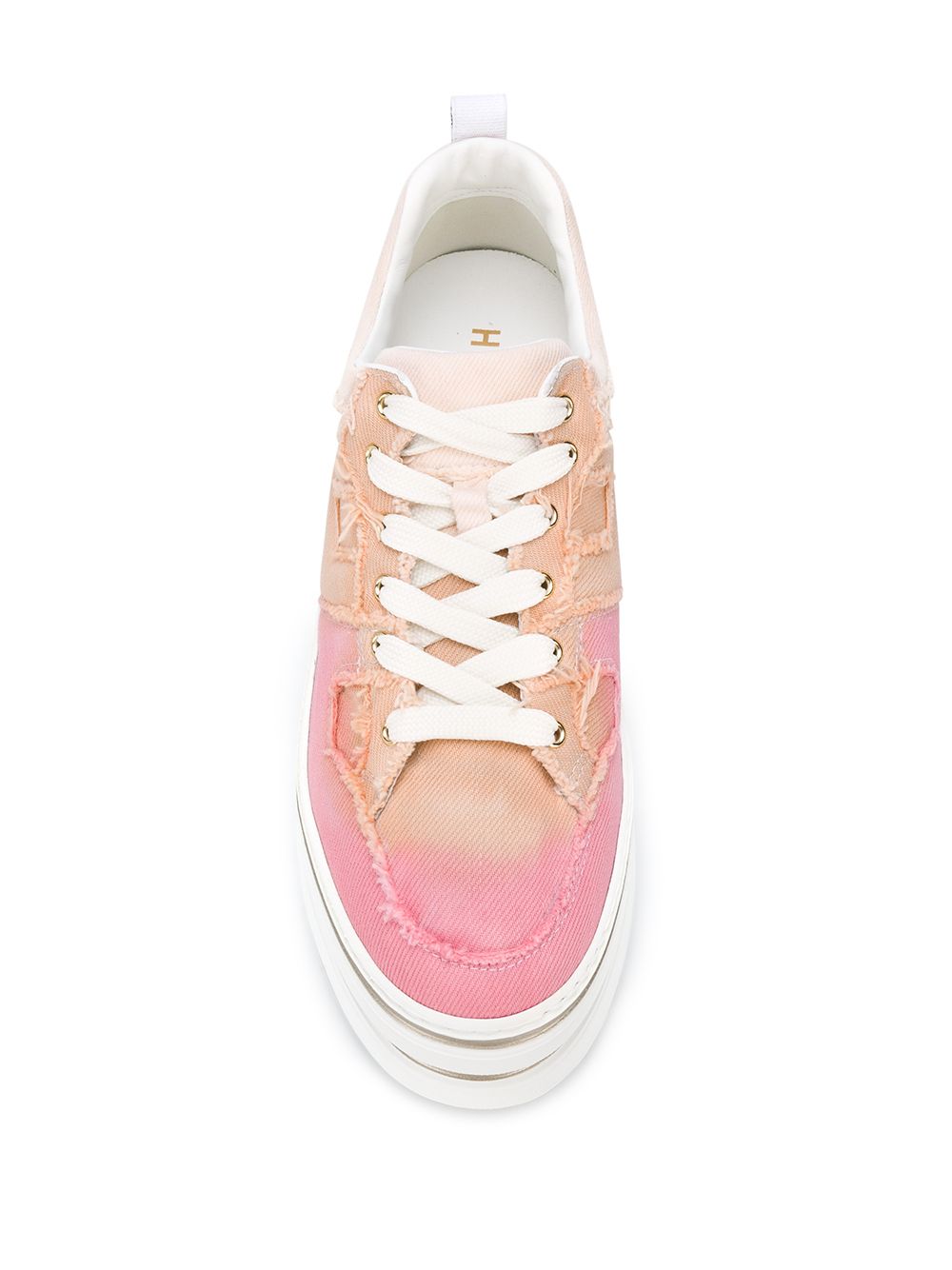 фото Hogan platform ombré raw edge sneakers