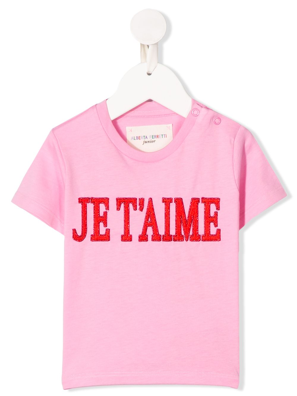 фото Alberta ferretti kids logo t-shirt