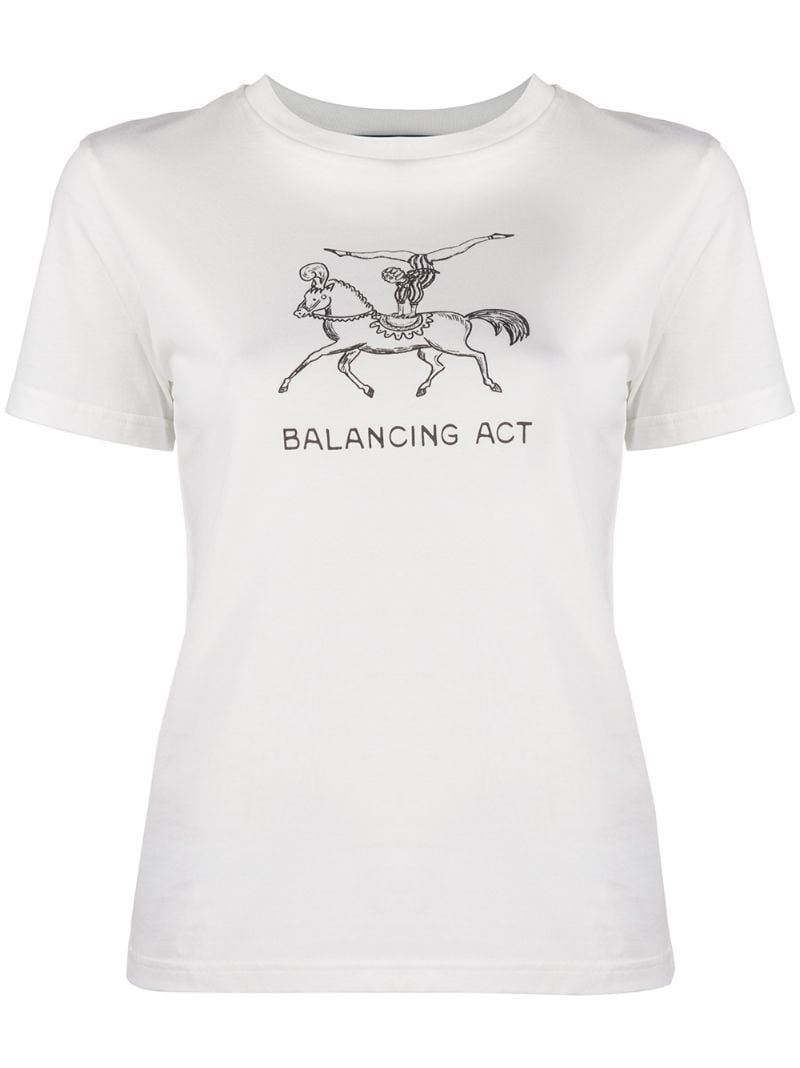 ALEXA CHUNG BALANCING ACT COTTON T-SHIRT