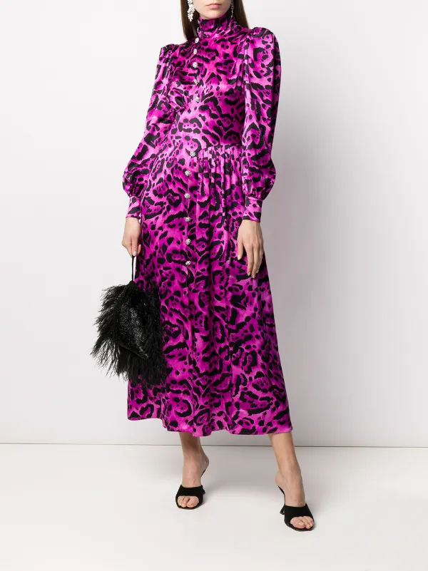 leopard cocktail dress