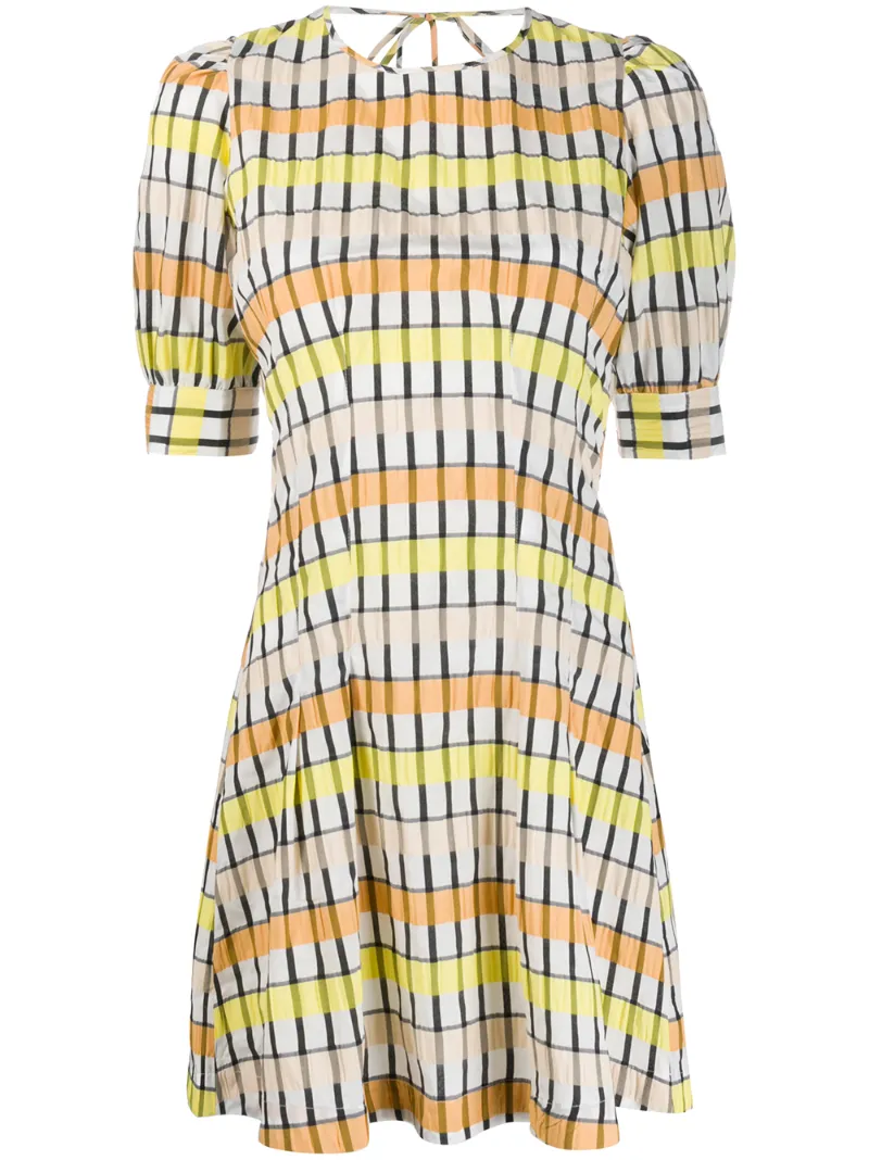 BAUM UND PFERDGARTEN AURELIA SWING CHECKED DRESS