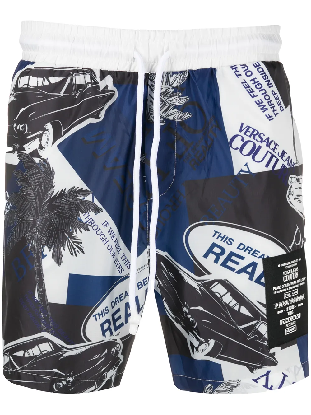versace shorts blue