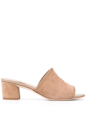 Tod's ケイト 75mm レザーミュール | ホワイト | FARFETCH JP