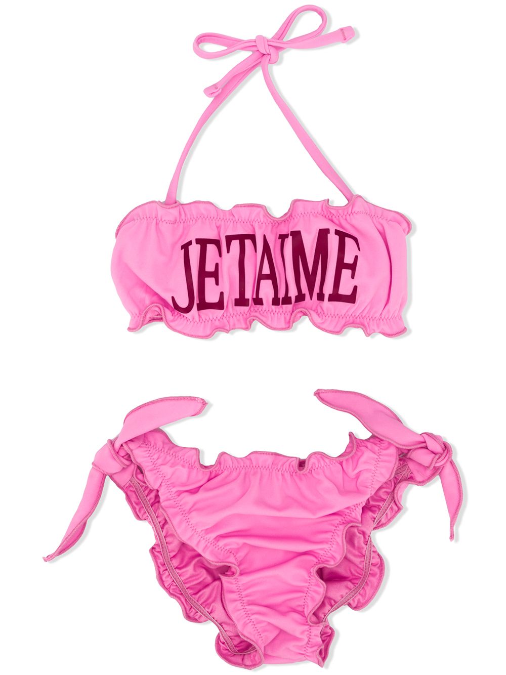 фото Alberta ferretti kids je t'aime print bikini