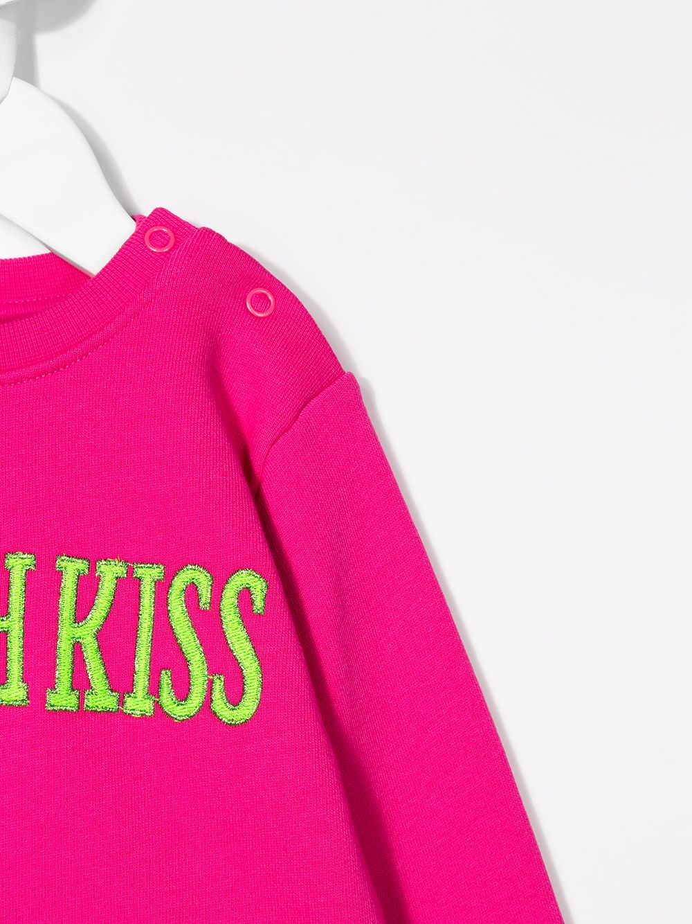 фото Alberta ferretti kids 'french kiss' embroidered sweatshirt