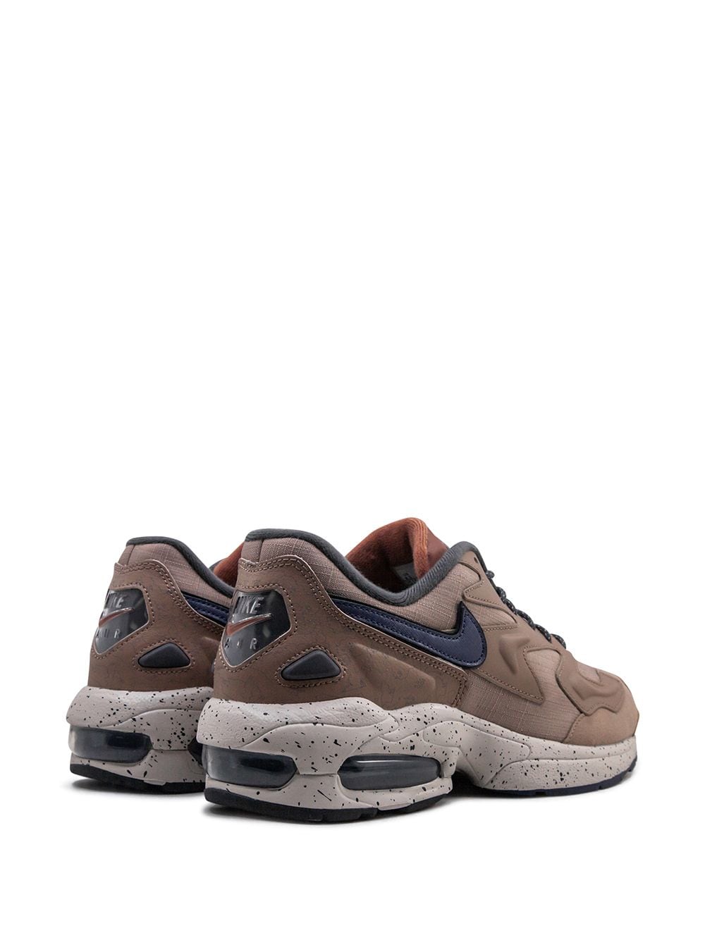Shop Nike Air Max2 Light Lx Sneakers In Brown