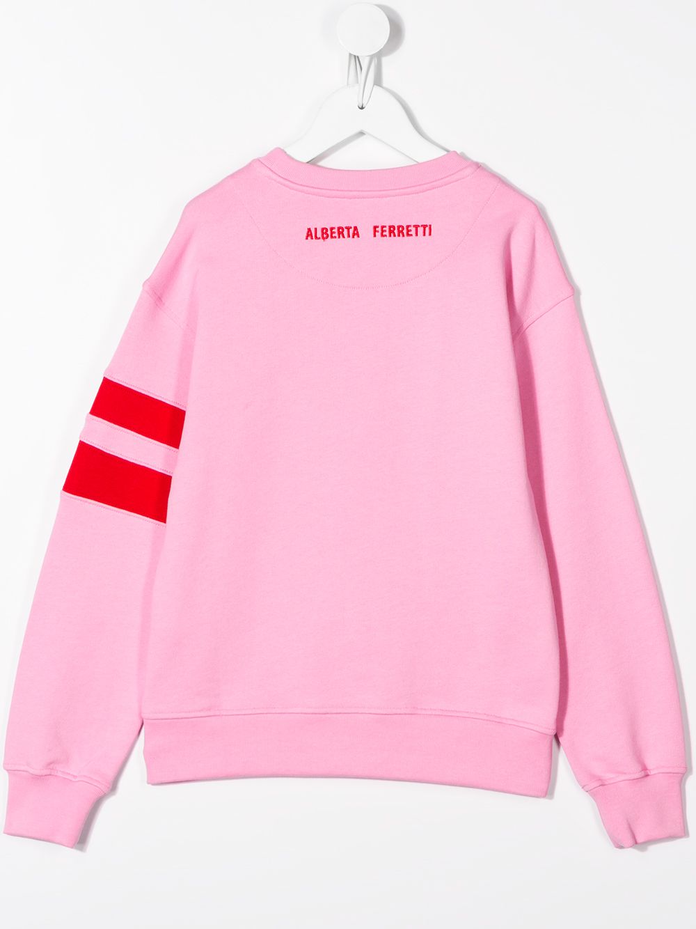 фото Alberta ferretti kids 'je t'aime' print sweatshirt