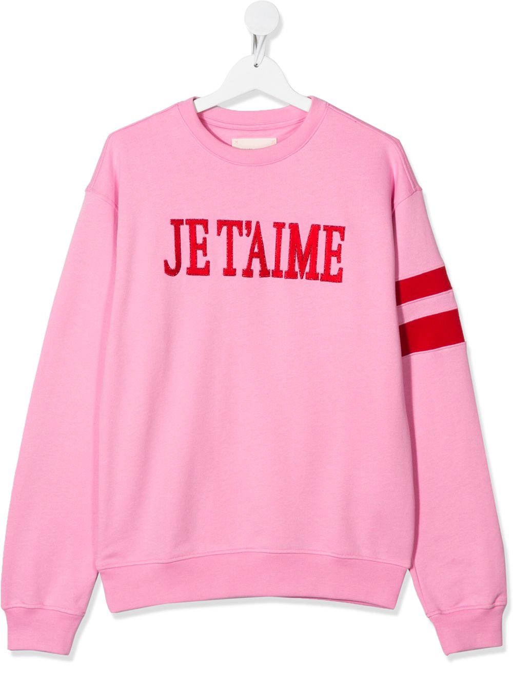 фото Alberta ferretti kids teen 'je t'aime' sweatshirt