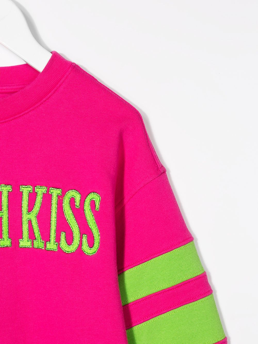 фото Alberta ferretti kids 'french kiss' embroidered sweatshirt