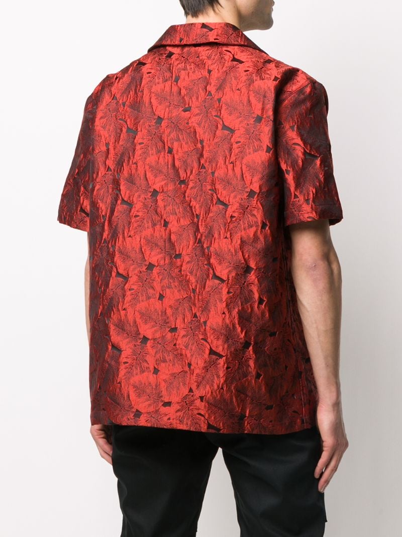 Shop Daily Paper Orange Flower Hajo Shirt In Red