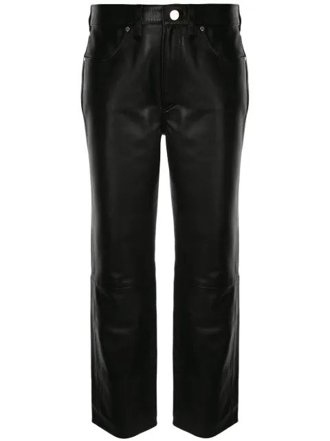 GOLDSIGN straight-leg cropped trousers 
