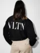 Valentino VLTN logo-print cropped denim jacket