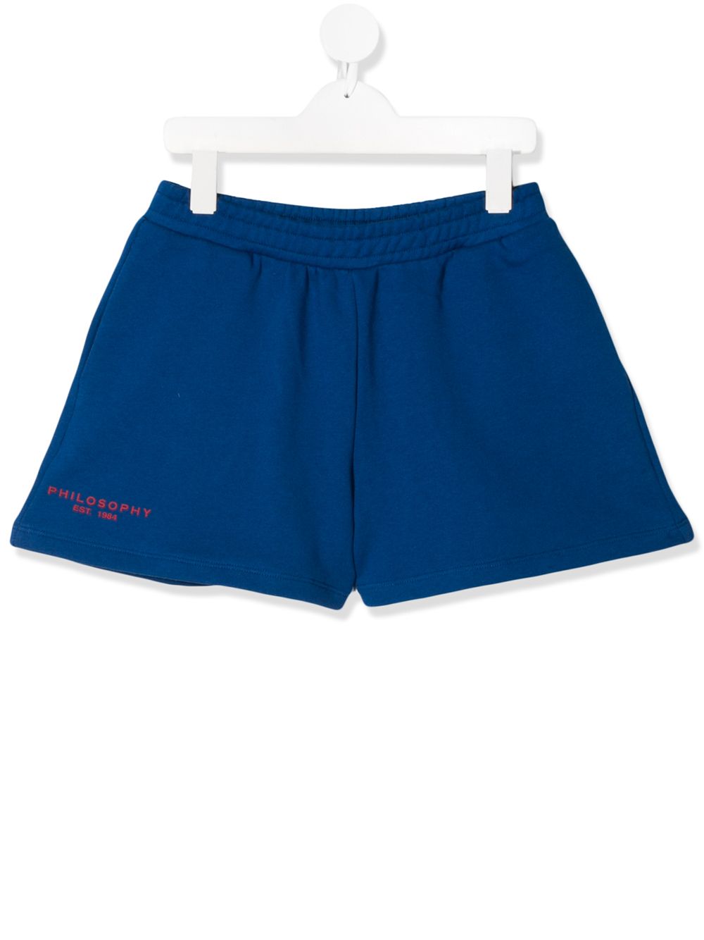 Philosophy Di Lorenzo Serafini Teen Logo-print Track Shorts In Blue