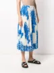 Valentino ceramic print pleated midi skirt